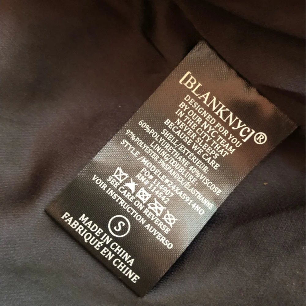 Blank NYC Vegan Moto Jacket. Size Small - Picture 12 of 15